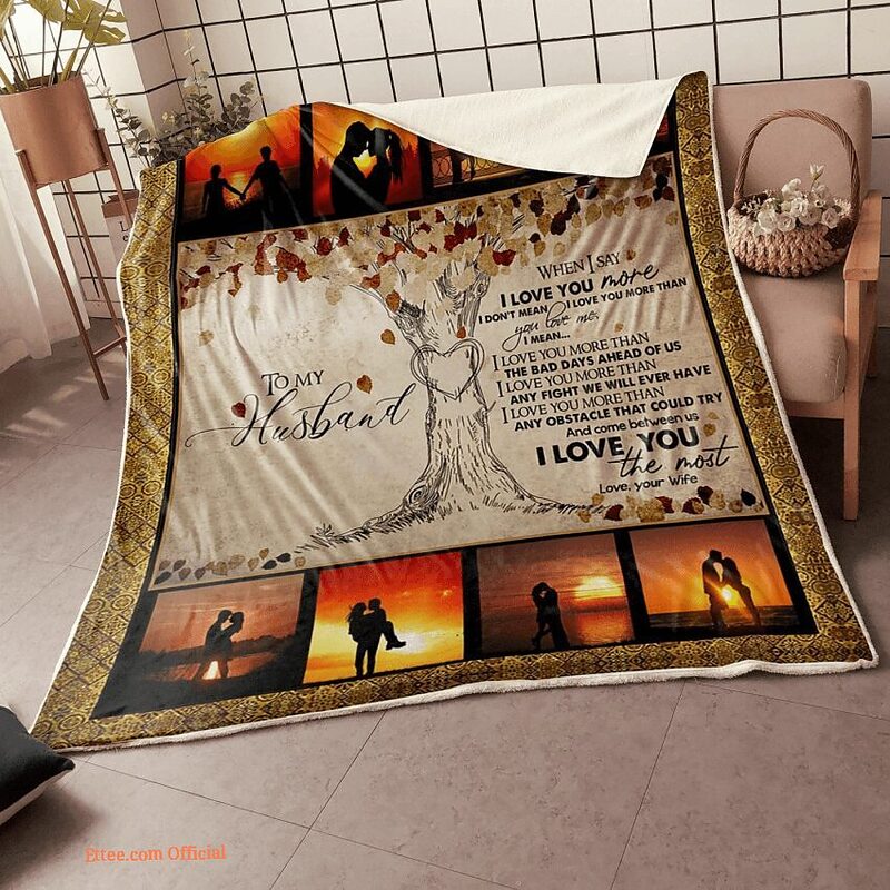 my husband love in sunset i love you more than the bad days - Super King - Ettee