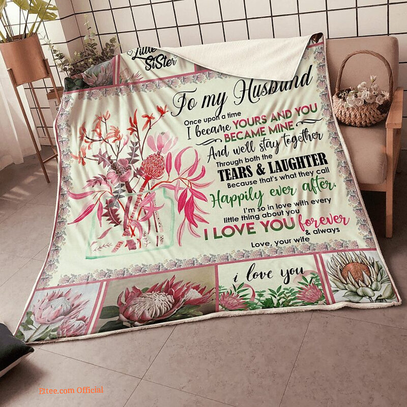 my husband protea flower once upon a time happily ever after - Super King - Ettee