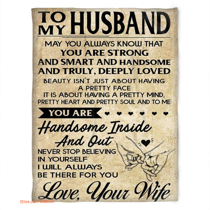to my husband blanket never stop believing in yourself gift for husband