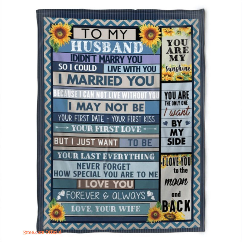 to my husband fleece blanket you are my sunshine gift for husband