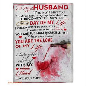 to my husband blanket you are the love of my life gift for husband - Super King - Ettee