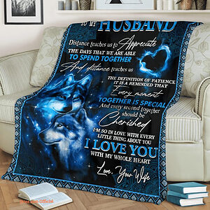 to my husband every second together should be cherished fleece blanket - Super King - Ettee