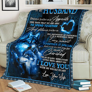 to my husband every second together should be cherished fleece blanket - Ettee - cherished