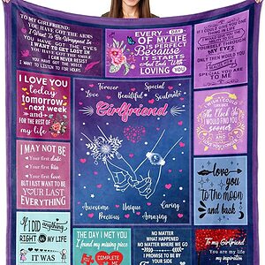 I Love You For Gilfriend Quilt Blanket. Foldable And Compact - Super King - Ettee