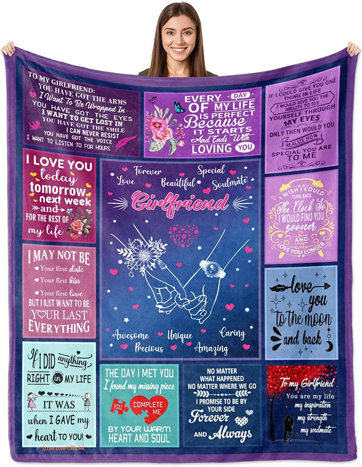 blanket for the wife you are my best friend cat love blanket for the wife you are my best friend cat love - Ettee - Best Friend