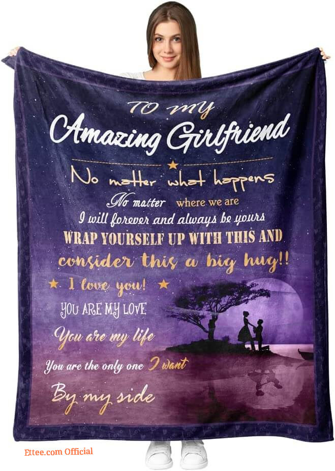 Valentine's Day Quilt Blanket for Girlfriend - Lightweight and Smooth Comfort
