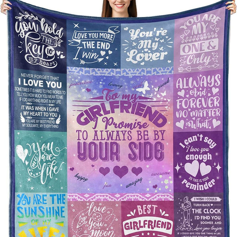 Valentine's Day Quilt Blanket - Lightweight and Cozy Gift for Her - Super King - Ettee