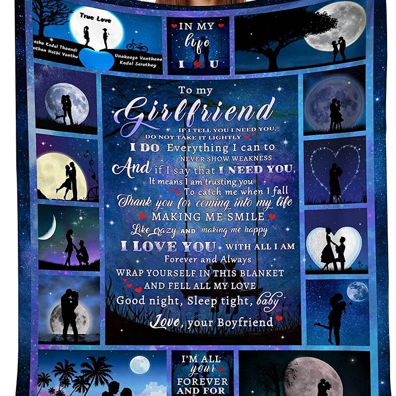 To My Girlfriends I Love You Quilt Blanket. Foldable And Compact - Super King - Ettee