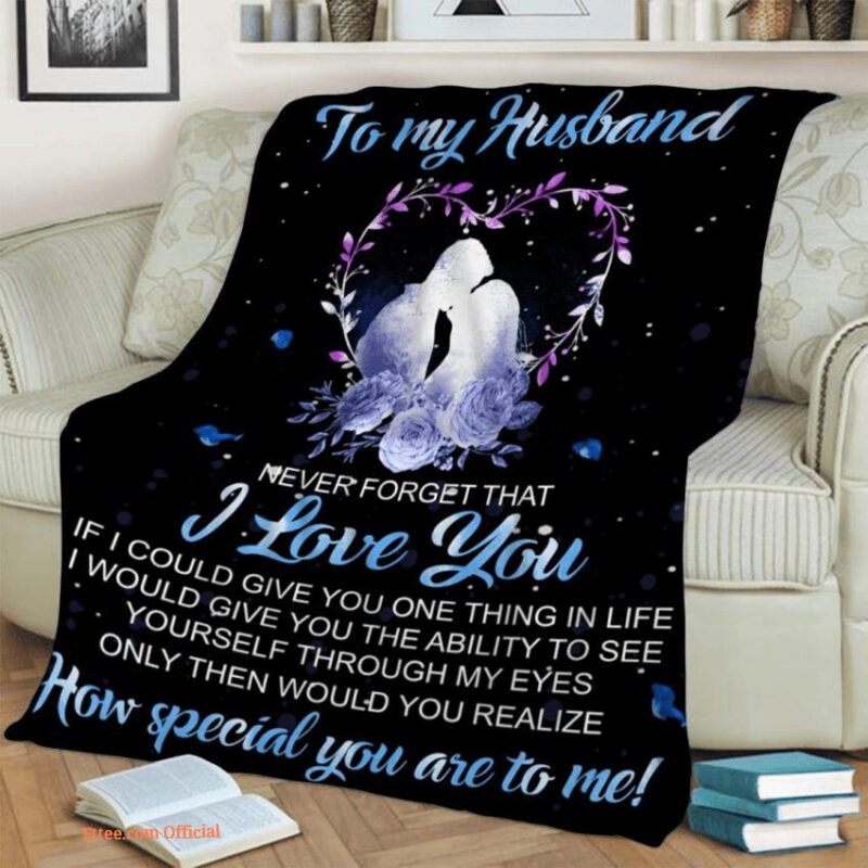 to my husband how special you are to me fleece blanket gift for family