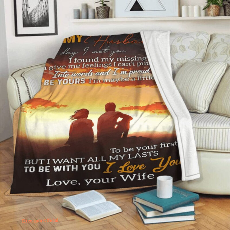 to my husband i am proud to be yours fleece blanket gift for family