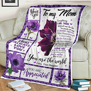 To My Mother I Will Always Be Your Little Girl Fleece Quilt Blanket - Super King - Ettee