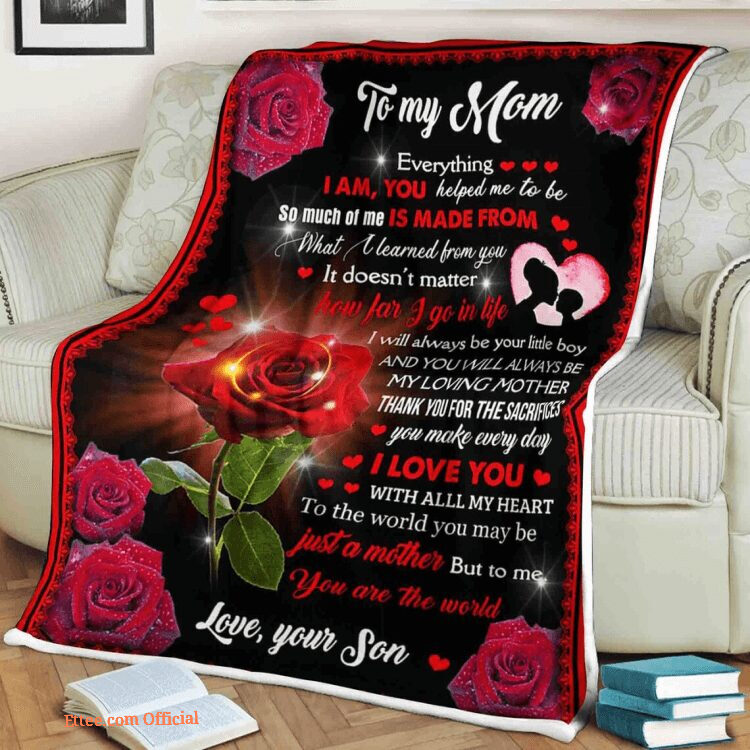 To My Mother Thank You For The Sacrifices You Make Everyday Quilt Blanket