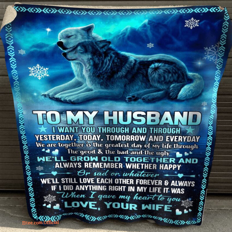 to my husband i gave my heart to you fleece blanket