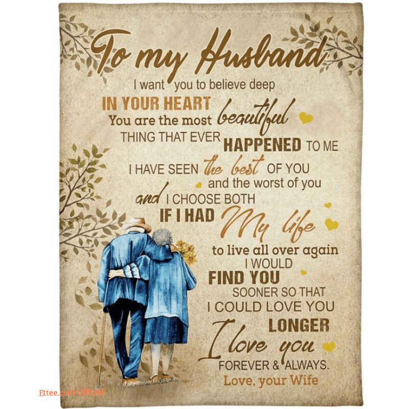 to my husband i love you fleece sherpa woven blankets