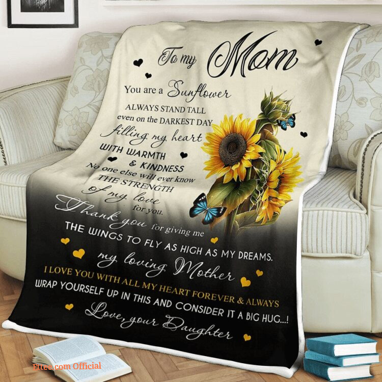 To My Mother You Filling My Heart With Warmth And Kindness Quilt Blanket