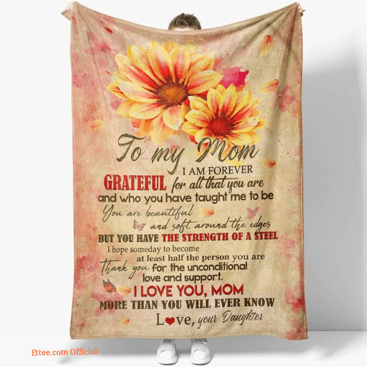 You Are Beautiful Quilt Blanket Gift For Mom. Light And Durable. Soft To Touch