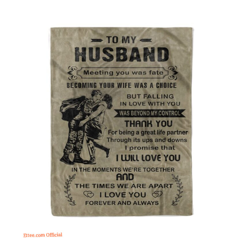 to my husband i promise that i will love you soft blanket