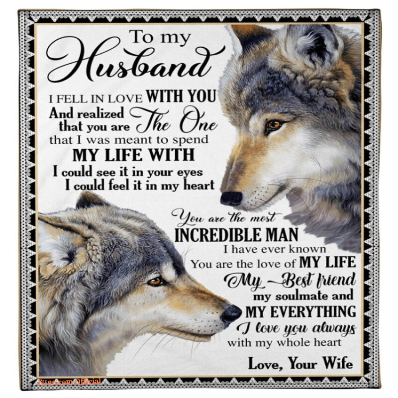 to my husband i realized that you are the one fleece blanket gift for family