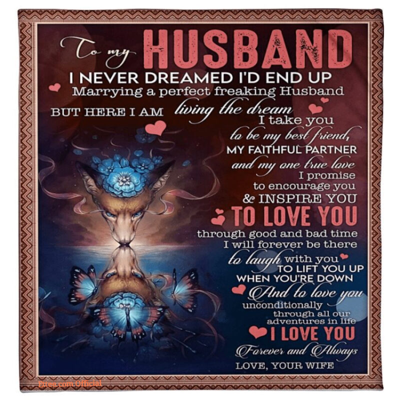 to my husband marrying a perfect freaking husband blanket