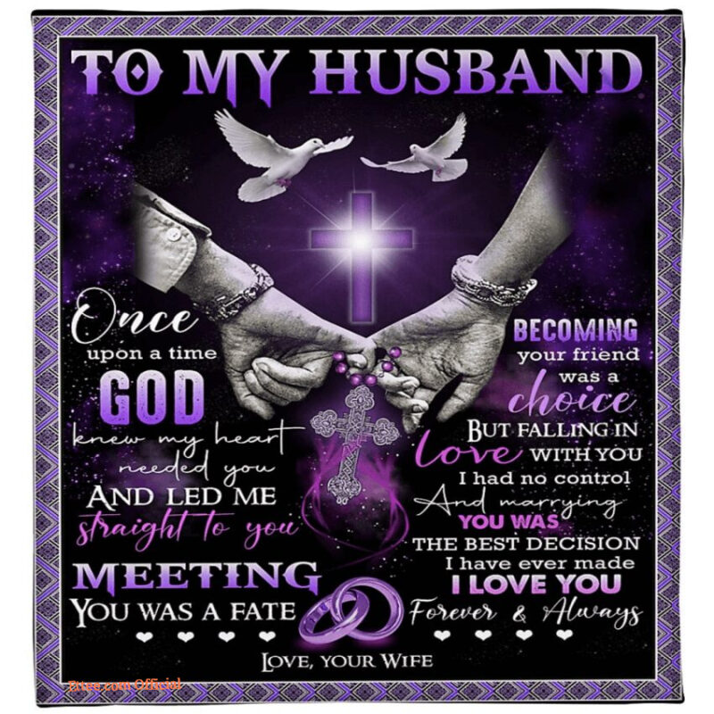 to my husband my heart needs you fleece blanket gift for family