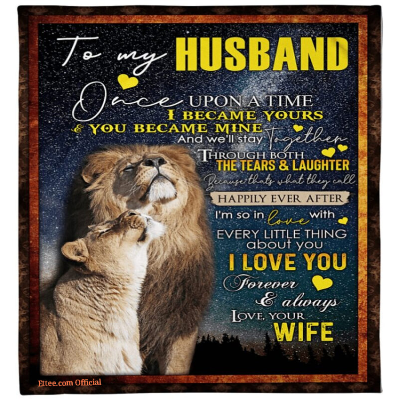 to my husband once upon a time i became yours blanket gift for husband