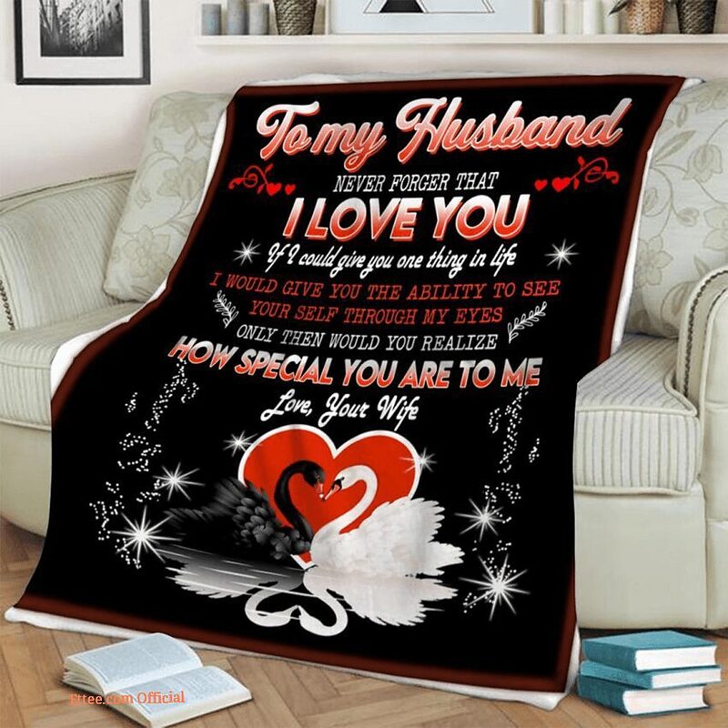 blanket to my husband swan i would give you the ability to see yourself - Super King - Ettee