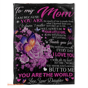 To My Mom Quilt Blanket - Lightweight and Smooth Comfort For You - Super King - Ettee