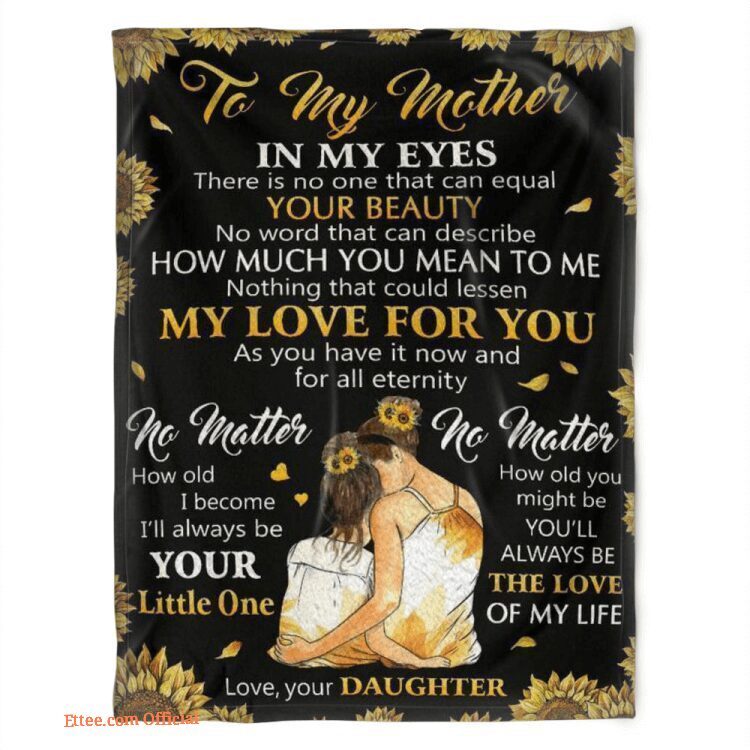 To My Mother Blanket. Lightweight And Smooth Comfort. Foldable And Compact