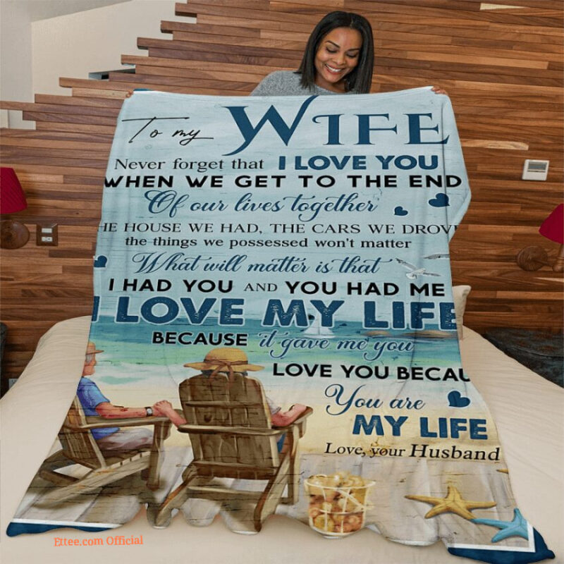 blanket gift for wife blanket never forget that i love u husband to wife