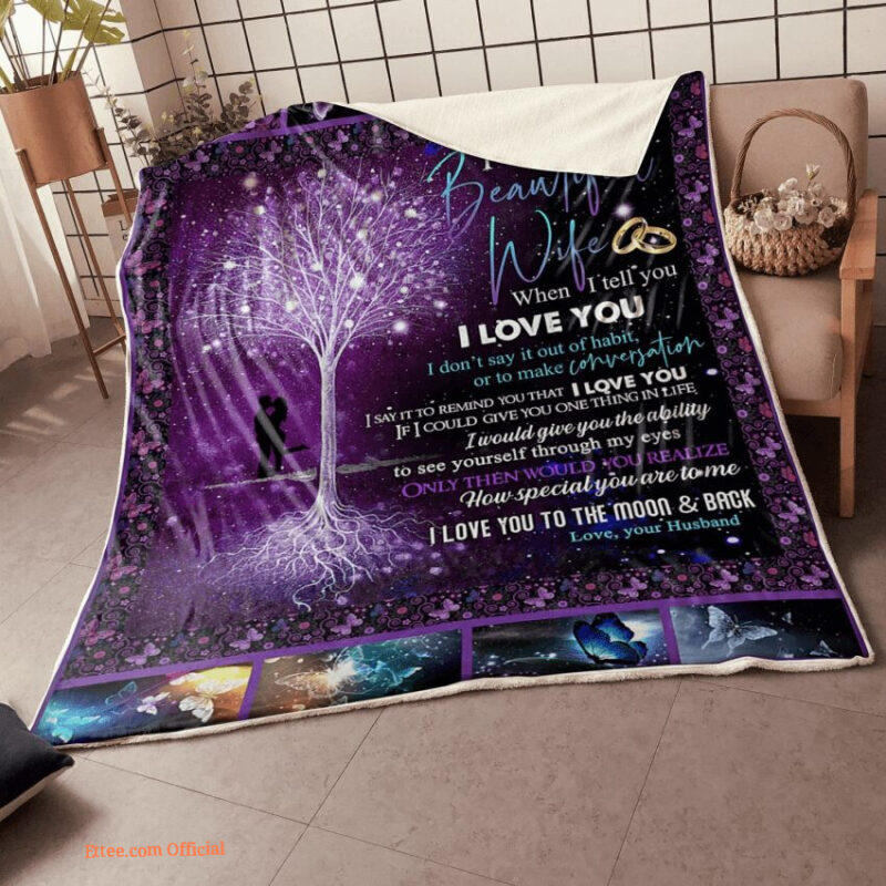 gift for wife blanket to my beautiful wife tree of life how special you are to me