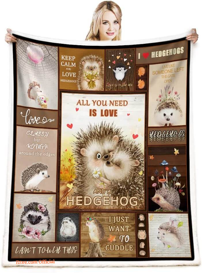 Hedgehog Gifts for Women Quilt Blanket. Light And Durable. Soft To Touch