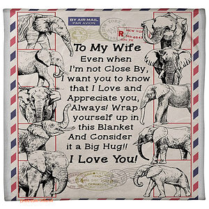 gift for wife blanket to my wife i love you - Super King - Ettee