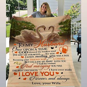 My Husband I Love You. Love Your Wife Quilt Blanket Gift For Valentine's Day - Super King - Ettee