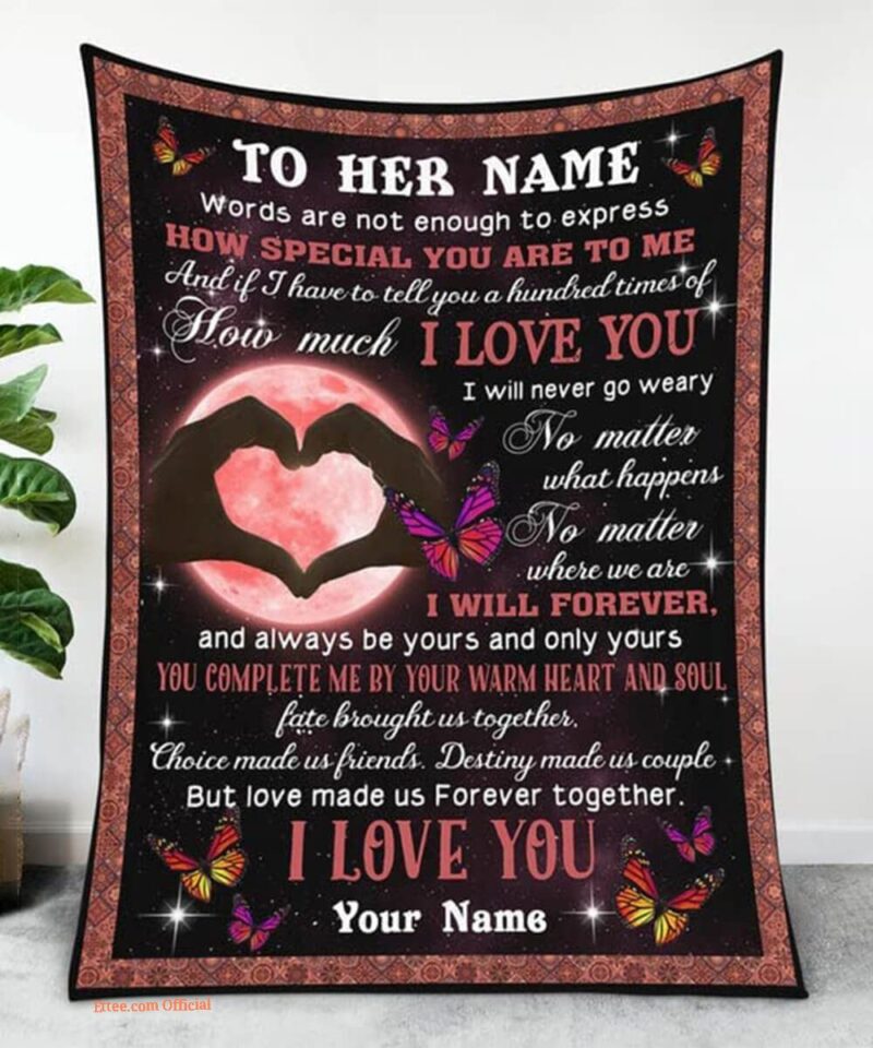 Valentine To My Girlfriend Quilt Blanket. Foldable And Compact