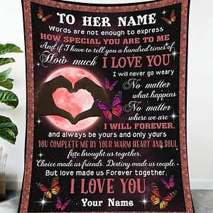 Valentine To My Girlfriend Quilt Blanket. Foldable And Compact - Super King - Ettee