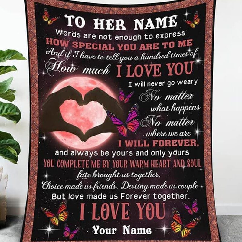 Valentine To My Girlfriend Quilt Blanket. Foldable And Compact - Super King - Ettee