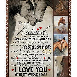 To My Husband Quilt Blanket - From Wife, I Love You - Valentine’s Day Gift - Super King - Ettee