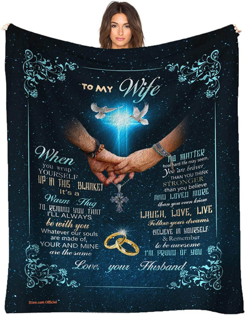 To My Wife Quilt Blanket - Lightweight and Smooth Comfort, Perfect Gift for Her
