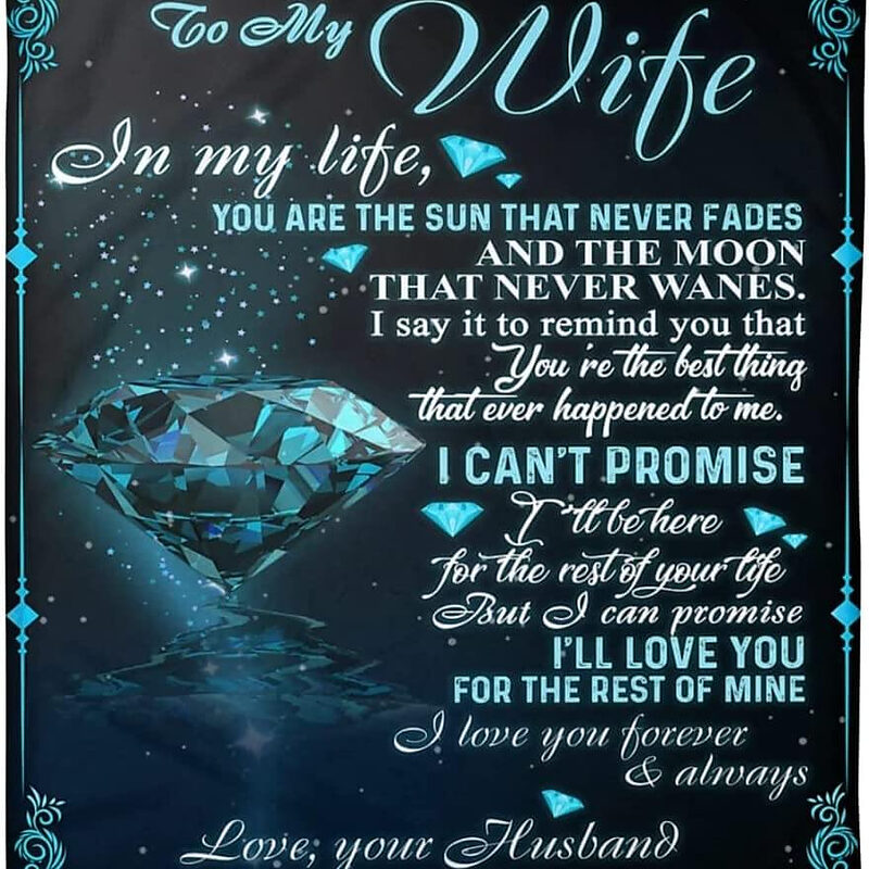 To My Wife Lovely Quilt Blanket To My Wife On Valentine's Day - Super King - Ettee