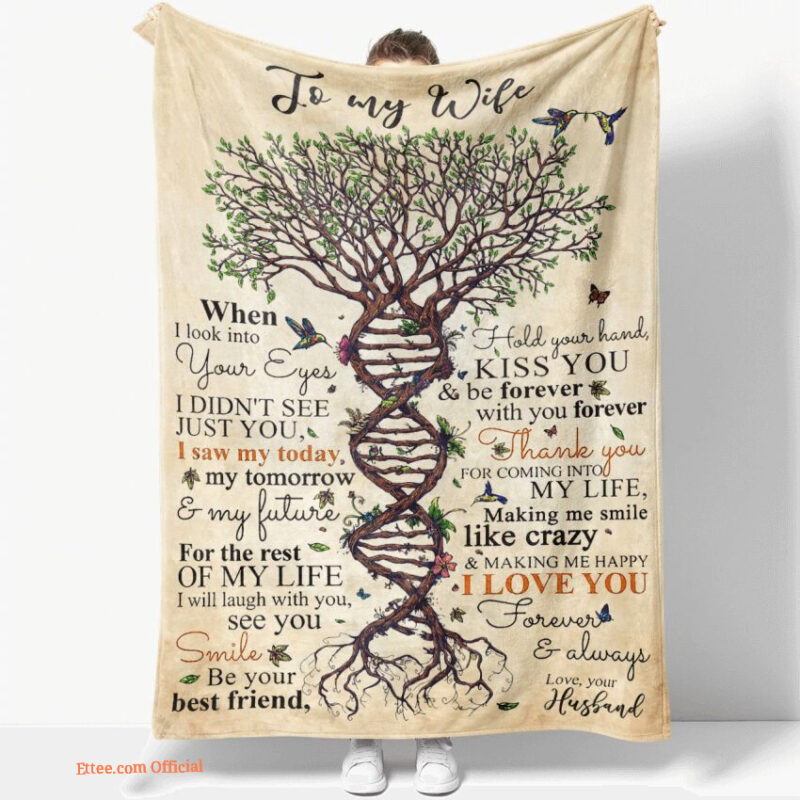 blanket to my wife thank you for coming into my life