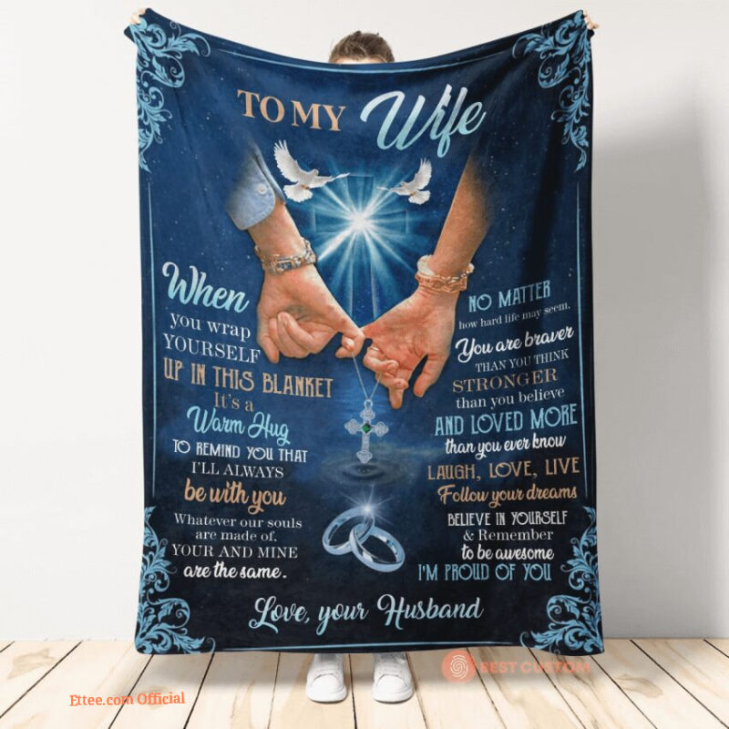 blanket to my wife when you wrap yourself up in this its a warm hug