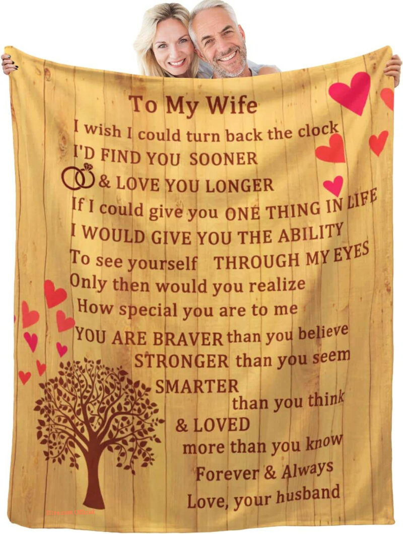 Valentine To My Wife Quilt Blanket - Lightweight, Soft & Durable