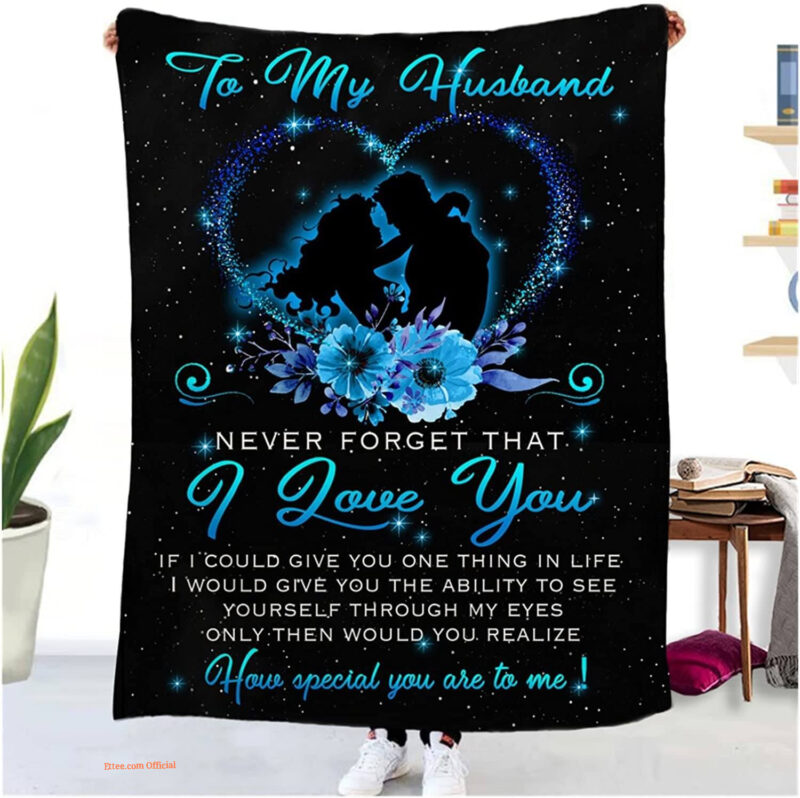 My Husband Quilt Blanket From Wife Gift For Valentine's Day