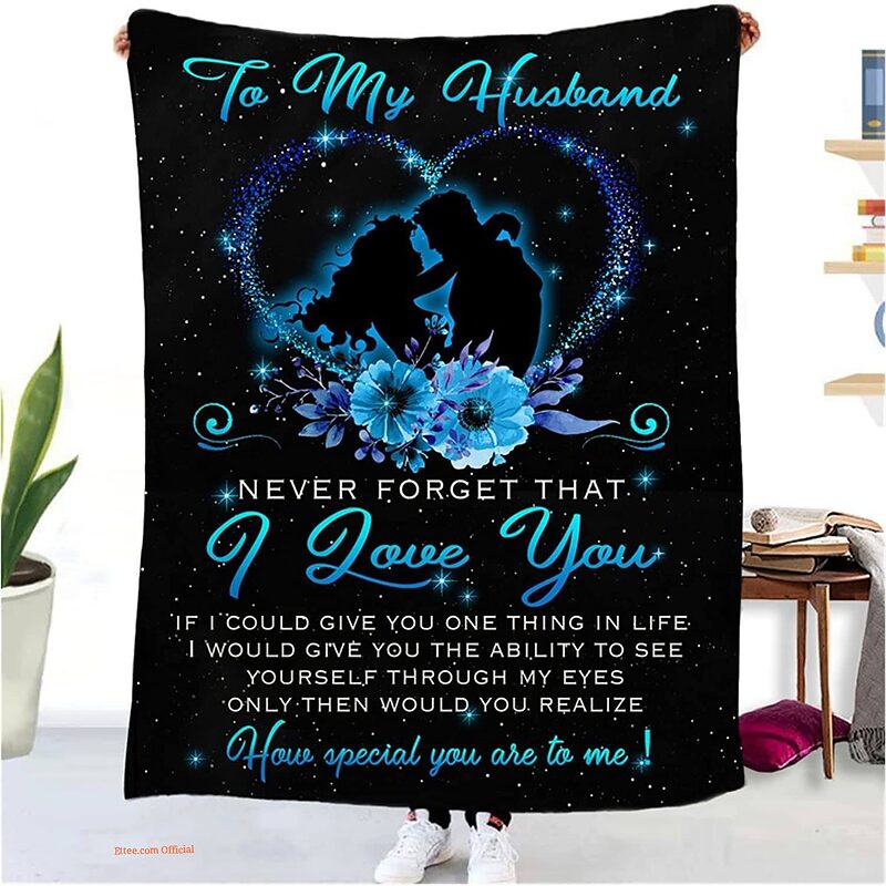 My Husband Quilt Blanket From Wife Gift For Valentine's Day - Super King - Ettee