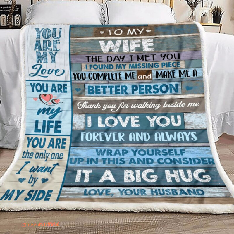gift for wife blanket to my wife you are the only one