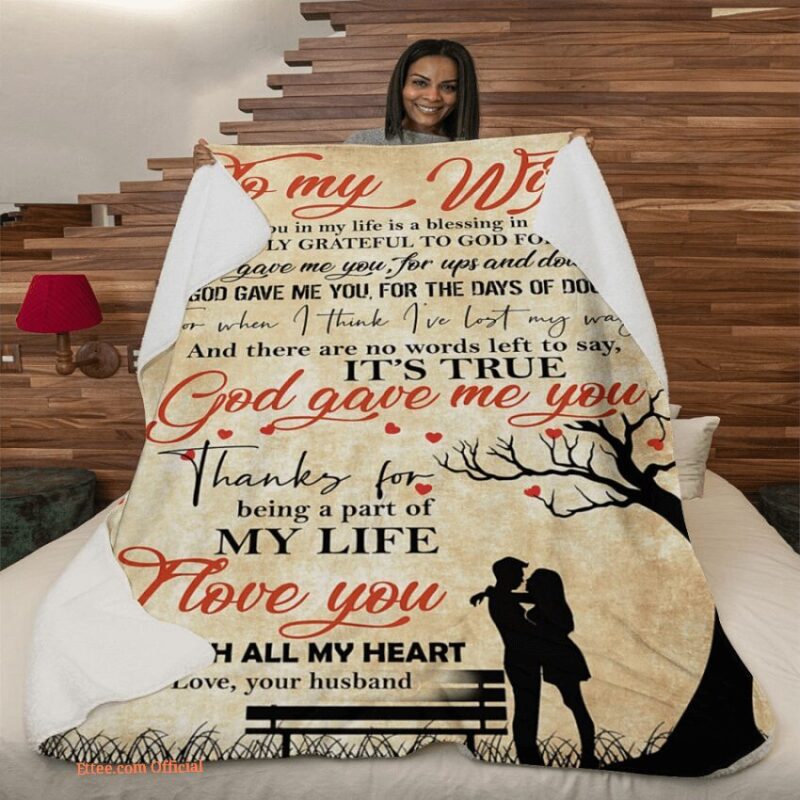 gift for wife blanket god gave me you lightweight and smooth comfort