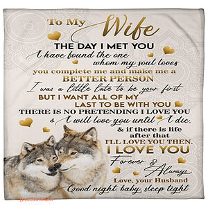 blanket to my wife i have found the one whom my soul loves - Super King - Ettee
