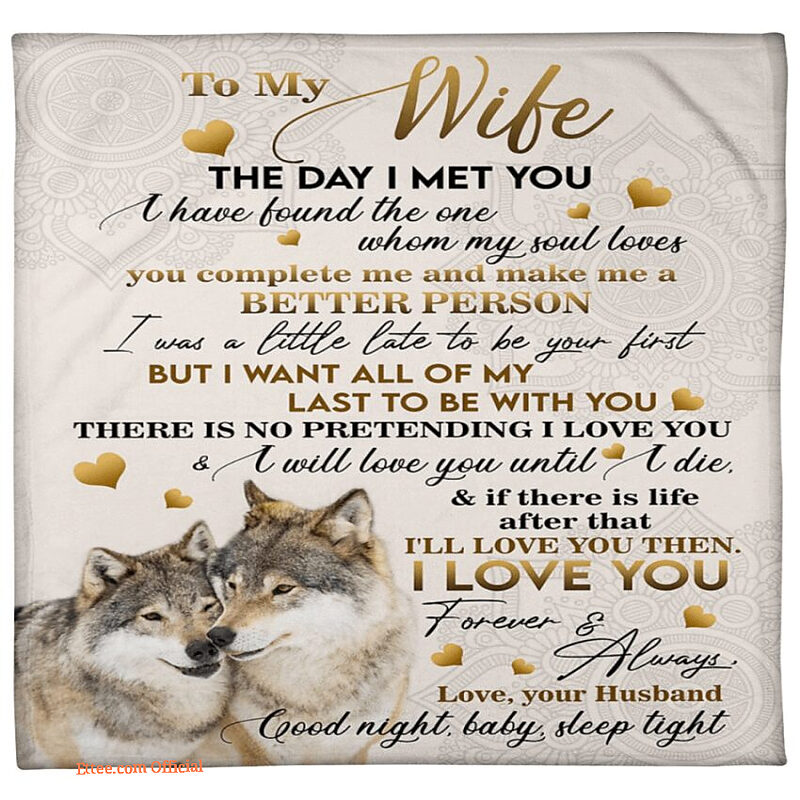 blanket to my wife i have found the one whom my soul loves - Super King - Ettee