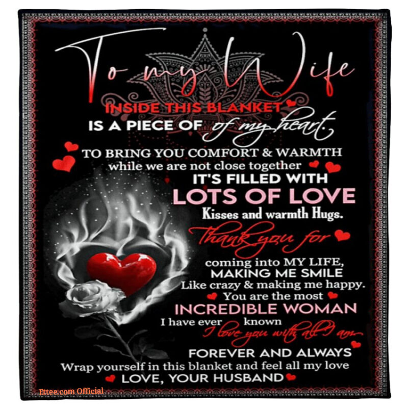 to my wife fleece blanket to bring you comfort warmth