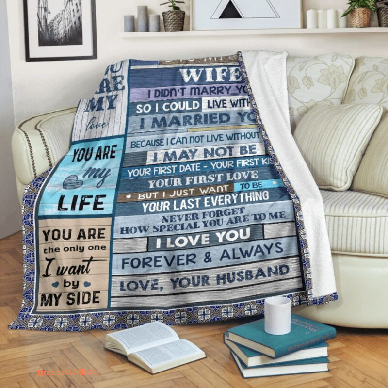 to my wife i didnt marry you blanket gift for wife from husband